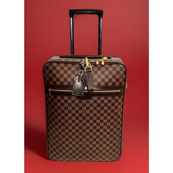 Louis Vuitton Pegase Legere Suitcase Checker Damier Ebene Unisex Bag 🎁 A+ - Picture 2 of 16